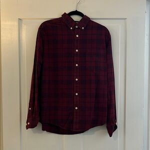 Goodfellow & Co Maroon Plaid Button Down Shirt